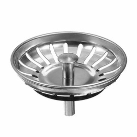 Universal Height Adjustable Sink - Strainer Basket Drain Plug Stainless Steel Sink Plug Sink Strainer - Strainer Plug Drain Kitchen Sink Drain Plug Kitchen Sink (82 mm)