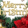 Christmas Wreath Snow Pine Cone Xmas Ball Wreath for Indoor