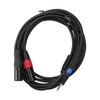 3.5mm Stereo Male to Dual 2 XLR Male Plug Connector