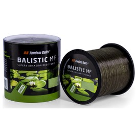 Tandem Baits 2-Pack Balistic MF Fishing Line for Fishing Rod, Fishing Accessories, Carp Rod, Bushy Camouflage, Nylon Line for Large Fishing, Carp Accessories, Professionals & Hobby Anglers, 12 m, 3 mm