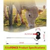 RiteFENCE Electric Fencing Offset Long Distance Goose Neck Screw-in Ring