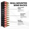 Jagged Ridge Wine Rooms Wall-Mounted Metal Wine Rack - 36