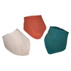 3 Muslin Neckerchiefs 100% Cotton Triangular Cloth Burp Cloth Bib