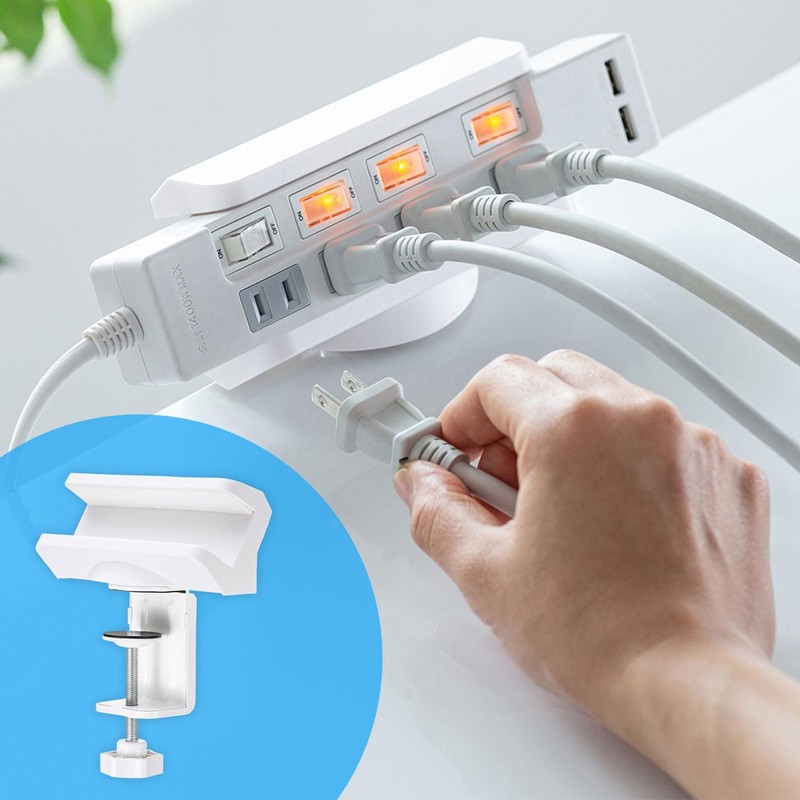 Sanwa Supply TAP-CLAMP1 Power Strip Desk Clamp Type Rotating Fixed