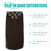SURNEL Clip-In Hair Extensions Double Weft 45 cm 18 Inches