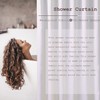 Waterproof Fabric Shower Curtain Thick Bathroom Curtain(White, 180x180cm)