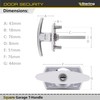 Sterling GT01 Garage T Handle, Silver