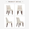 COLAMY Upholstered Dining Chairs Set of 2, Mid Century Modern