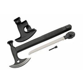 Rite Edge 17.5-Inch Hiker's Hatchet – Multi-Tool Axe with Hidden Saw, Fire Starter, Hammer, and Nylon Fiber Handle – Includes ABS Sheath for Camping and Survival