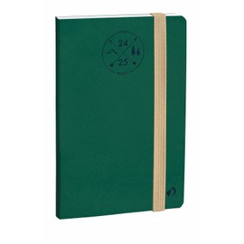 Quo Vadis - Calendar 16 Months - 2024 - 2025 - Planner 21 SD - Weekly Planner Notes - Multilingual - Everest - Green - 16 Months September to December - 15 x 21 cm - Clairefontaine Paper White