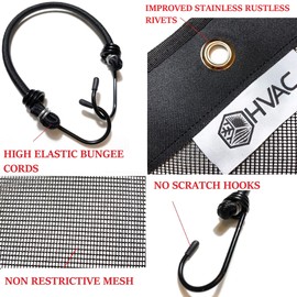 MODERN WAVE Central Air Conditioner Cover for Outside Units 32 x 32 - Top Universal Outdoor AC Cover Defender (Mesh, 32" x 32")