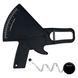 Viktoon Skinfold Caliper Body Fat Professional Skin Thickness Tester In Black