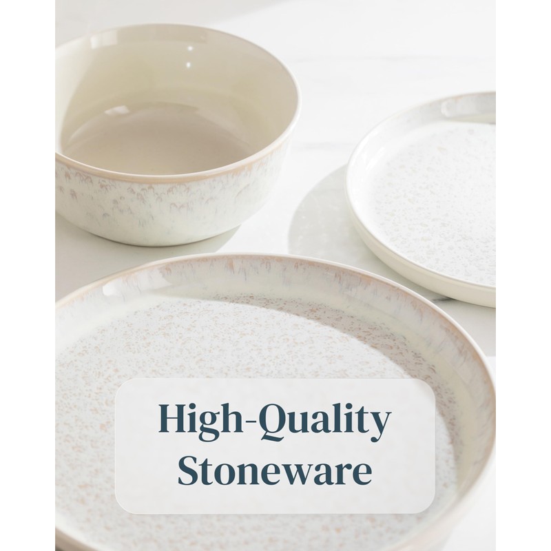 Stoneware dinnerware set 4 persons 12 pcs - Mediterranean dinnerware