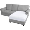 ADPON Sectional Couch Covers Sofa Chaise/Seat Cushion Slipcover L Shape