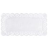 250 Stück Spitzenpapiere, eckig, 34 cm x 17 cm, weiss,