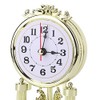 Shanrya Silent Table Clock, European Retro Style Living Room Clock