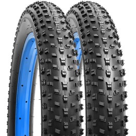 2-PCS 20" Fat Bike Tires 20x3.0/76-406 Compatible with Mountain Bike 20 x 3.0 20X3 Fat E-Bike Bicycle Tires (Y-999)