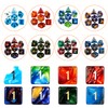 Coyeekn Polyhedral Dice Set, 25 x 7 (175 Pieces) Double