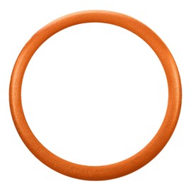 LRITER Car Steering Wheel Cover, Anti-Slip Silicone Steering Wheel Protector, Universal Car Accessories Wheel Cover for Most of Cars (orange)