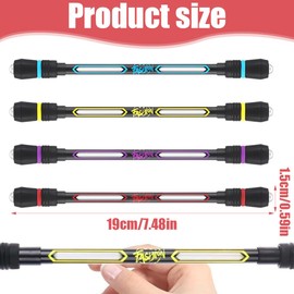 GXGM Spinning Pen, Rolling Finger Rotation Pens, Professional Competition Uses Balance Improves Spinning Pen, Non-Slip Pen for Student Entertainment, Office Supplies, Pack of 4, bronze