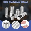 uxcell 16Pcs 304 Stainless Steel Spacer 1/2" OD x 1/4"