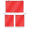 StoreSMART - Red Plastic Four Pocket Presentation Folders - 50-Pack
