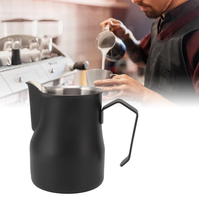 Milk Pitcher Cup 304 Stainless Steel Spout Mouth Scale Coffee