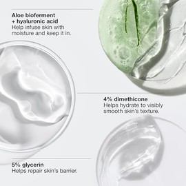 Clinique Moisture Surge - Loción hidratante corporal con biofermento de aloe, ácido hialurónico + glicerina, hidratante, hidratante y ligera, 6.7 onza