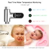 Sunydog Shower Thermometer Display, LED Digital Shower Temperature Display 0~100℃