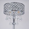 Hsyile KU300256 Mini European Crystal Floor Lamp for Living Room,Bedroom,Office,Chrome