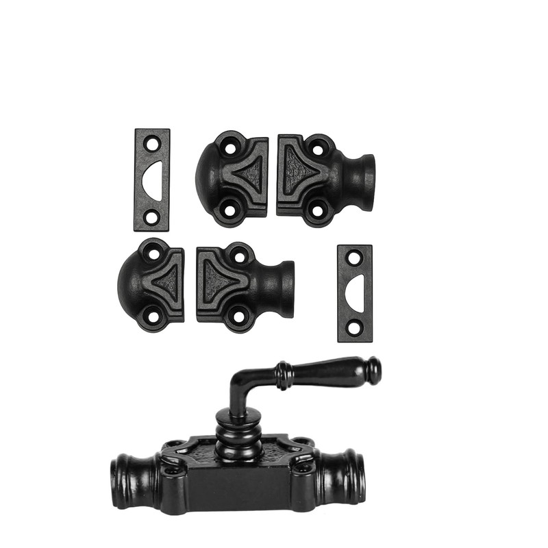 STALLION HARDWARE Durable Iron Lever Style Mini Cremone Bolt 2'