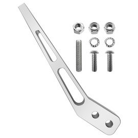 JUFZQO 10 Inch Bent Shifter Handle Lever Fit for Tremec T5 T45 T56 Hurst Mustang Aluminum