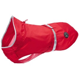 HUNTER UPPSALA RAIN Dog Raincoat with Reflective Stripes, 40, Red