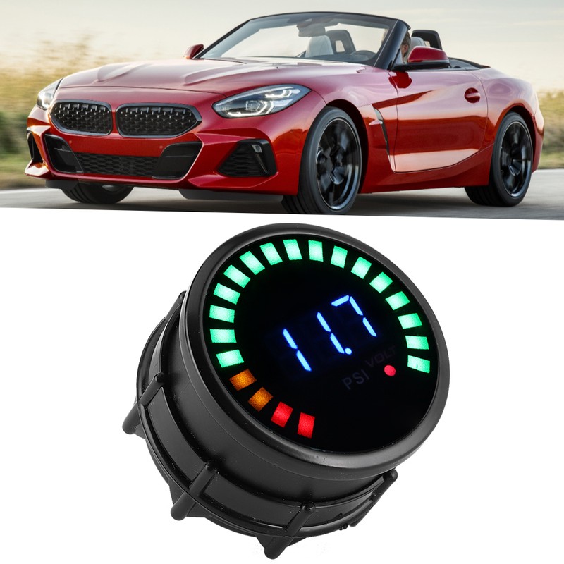 2in Digital Oil Pressure Gauge Meter 0‑120 PSI LED Display