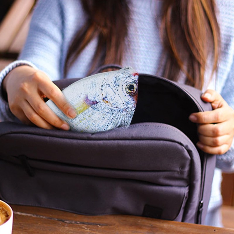 SIVZUMO 1 x Fish Shaped Pencil Case Novelty Fish Pencil