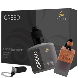 Creed Gift Set with Refill Bottle | Perfume Inspired Car Fragrances | Strong Car Freshener with Odour Eliminator Technology | Creed Automotive Freshener by Perfa