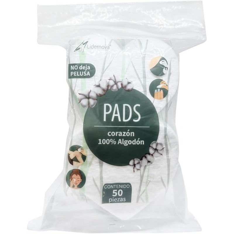 Four Pack Pads forma de Corazón 200 Pzas