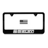 Shelby Cobra Wheels License Plate Frame | Black Metal |