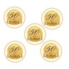 Partypro 50TH Anniversary Medallion Sticker (24 Pieces)