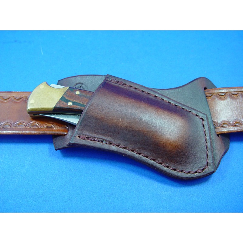 Custom Right Hand Cross Draw Leather Knife Sheath for Buck