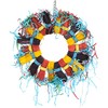 Paper Party Wheel Enrichment Natural Parrot Toy
