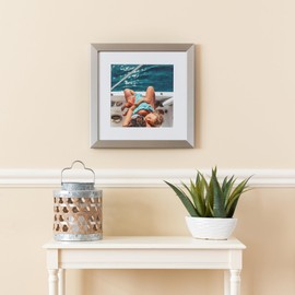 ArtToFrames 6x12 inch Chrome Stainless Steel Picture Frame, 2WOMFRBW26966-6x12