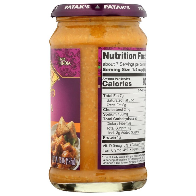 Patak's Korma Curry Cooking Sauce Mild 15 oz