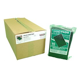 Sanico #9096 General Purpose Green Hand Pad Medium Duty 6 x 9, Green, Carton of 60 Each, 20/Pack, 3 Packs/Carton
