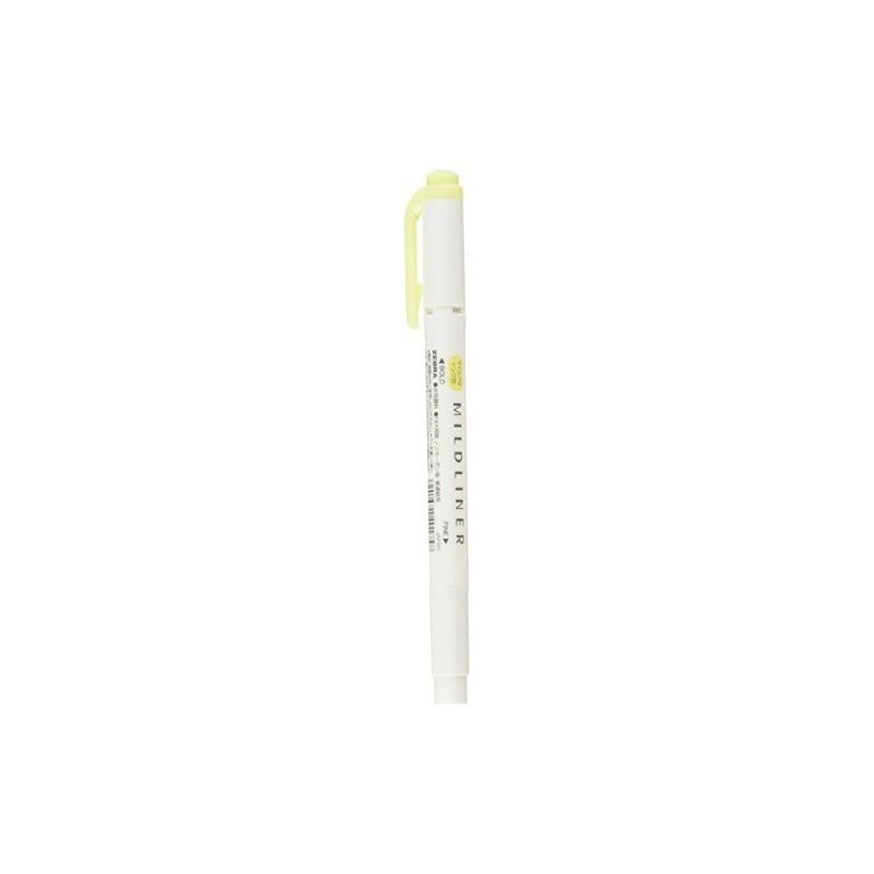 Zebra Highlighter Mildliner, Mild Yellow (WKT7-MY)