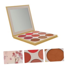 Beavorty Facial Beauty 9 Colors Blush Makeup Palette Cream Blush Powder for Girls Smoky Eyes Wedding Party Casual Makeup Set