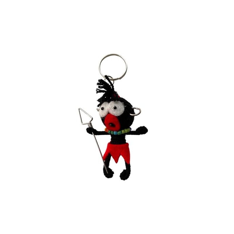 Voodoo String Doll Keychain, Design T51