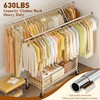 Raybee Heavy Duty Clothes Rack, 630LBS Clothing Rack with Sturdy