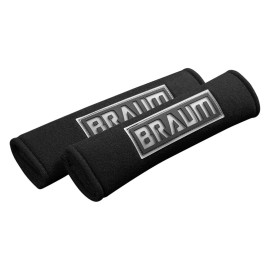 BRAUM - Black Racing Harness Pads BRHP-2BLK - Pair