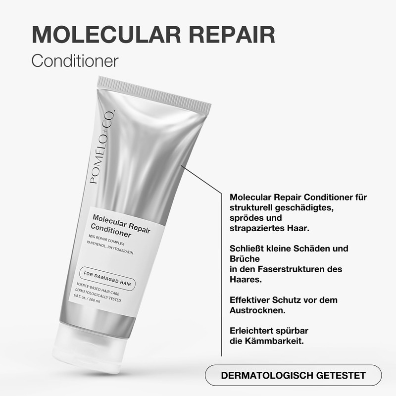 Pomélo+Co Reparierender Conditioner mit 12% Repair-Complex aus Phyto-Keratin, Kollagen und